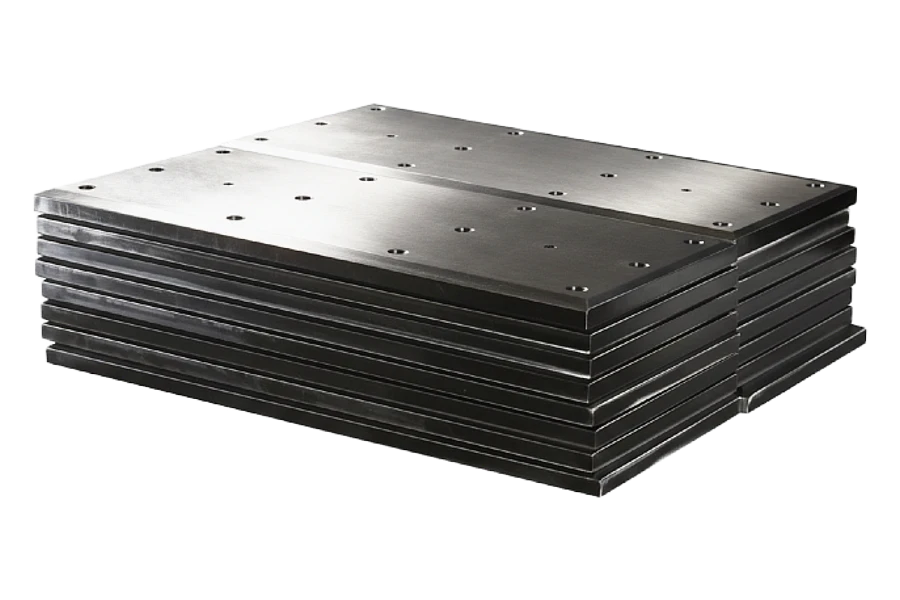 Stack of custom-configured CORTS wear plates